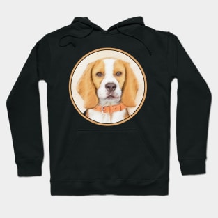 Beagle Painting - Cute Original Dog Art Hoodie